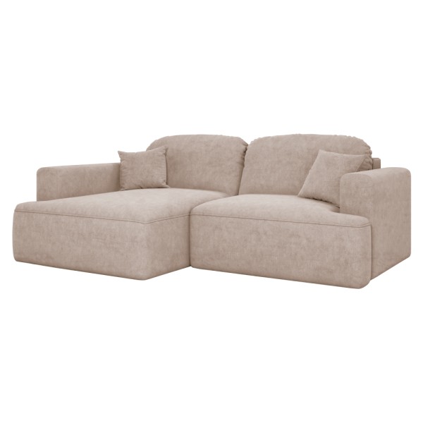 Set canapea de colţ, bej Taupe, pe stânga, SOUL ROH