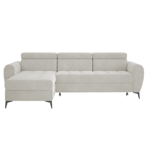Set canapele de colţ, crem, pe stânga, BARTY ROH