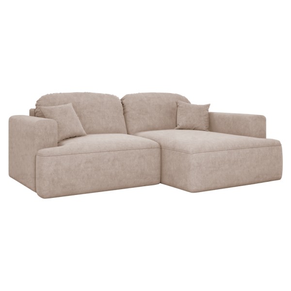 Set de canapea de colţ, bej Taupe, pe dreapta, SOUL ROH