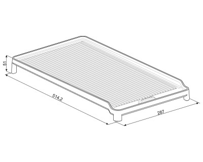 Accesoriu SMEG - BGTR9 | Placă de grătar