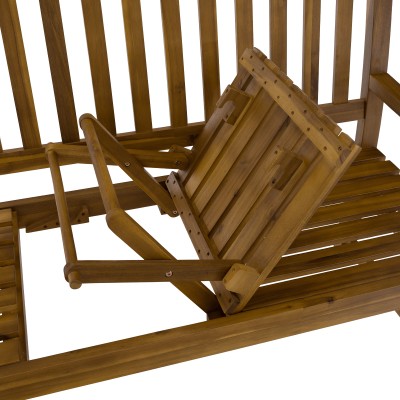 Bancă de grădină cu măsuţă, lemn de salcâm, TAIMA