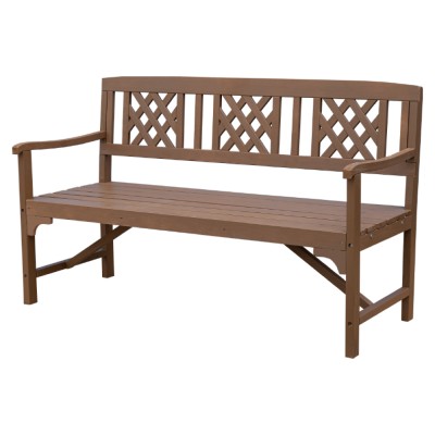 Bancă de grădină din lemn, maro, ENELA