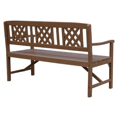 Bancă de grădină din lemn, maro, ENELA