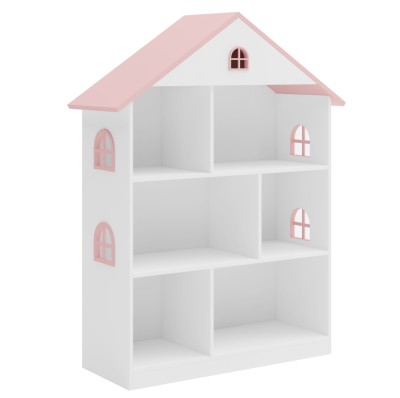 Bibliotecă pentru copii, alb/roz, MAISON TYP 1