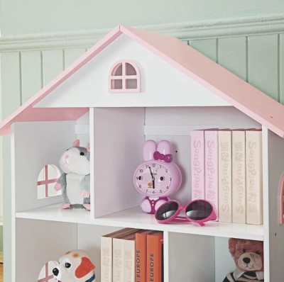 Bibliotecă pentru copii, alb/roz, MAISON TYP 1