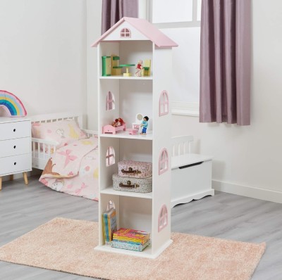 Bibliotecă pentru copii, alb/roz, MAISON TYP 2