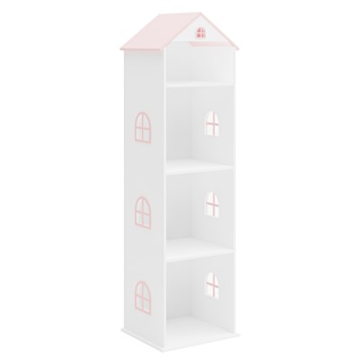 Bibliotecă pentru copii, alb/roz, MAISON TYP 2