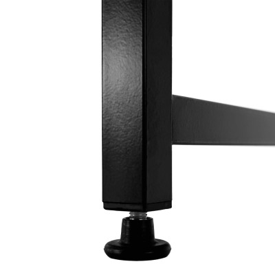 Birou, alb/negru, 120x60 cm, MELLORA