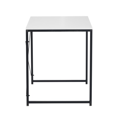 Birou, alb/negru, 90x60 cm, MELLORA