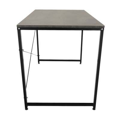 Birou, beton/negru, 120x60 cm, MELLORA
