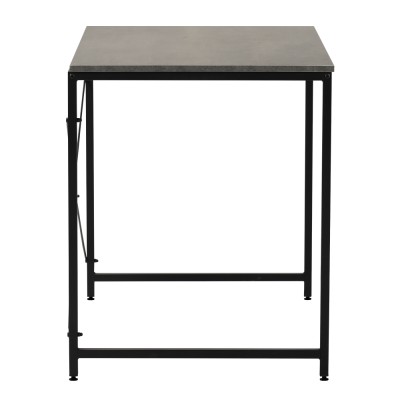 Birou, beton/negru, 90x60 cm, MELLORA