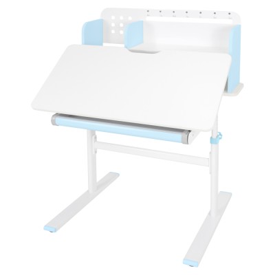 Birou crescător, albastru/alb, ADAN