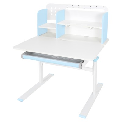 Birou crescător, albastru/alb, ADAN