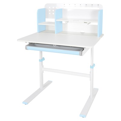 Birou crescător, albastru/alb, ADAN