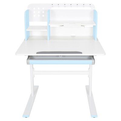 Birou crescător, albastru/alb, ADAN