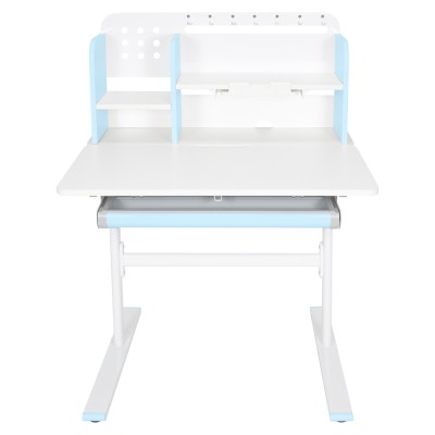 Birou crescător, albastru/alb, ADAN