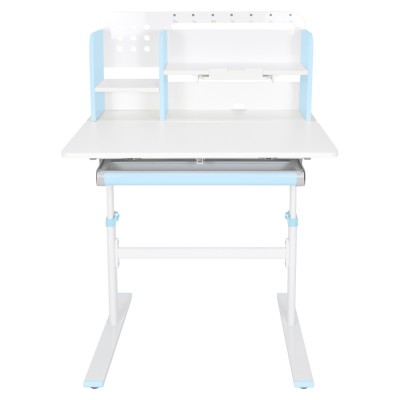 Birou crescător, albastru/alb, ADAN