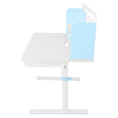 Birou crescător, albastru/alb, ADAN