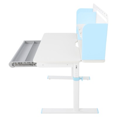 Birou crescător, albastru/alb, ADAN