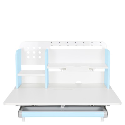 Birou crescător, albastru/alb, ADAN