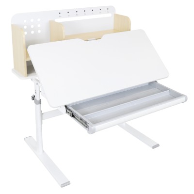 Birou crescător, natural/alb, ADAN