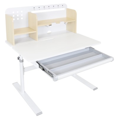 Birou crescător, natural/alb, ADAN