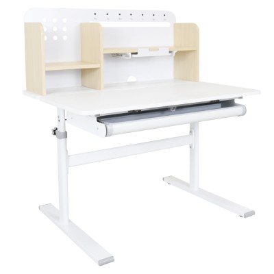 Birou crescător, natural/alb, ADAN