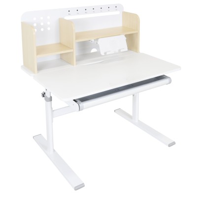 Birou crescător, natural/alb, ADAN