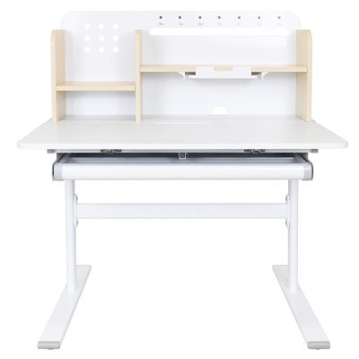 Birou crescător, natural/alb, ADAN