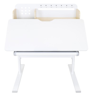 Birou crescător, natural/alb, ADAN