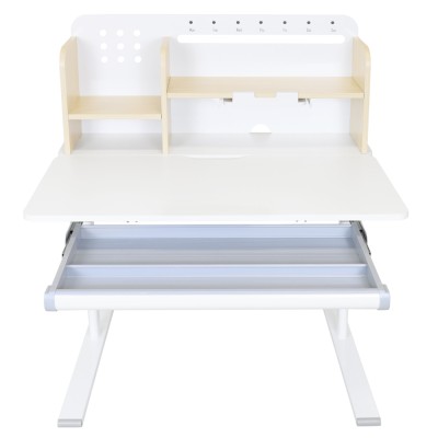 Birou crescător, natural/alb, ADAN