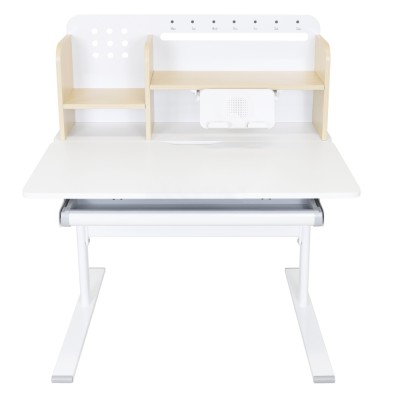 Birou crescător, natural/alb, ADAN