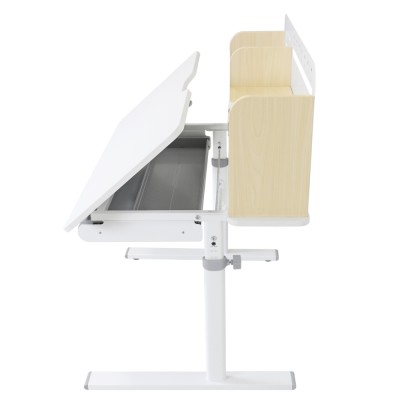 Birou crescător, natural/alb, ADAN