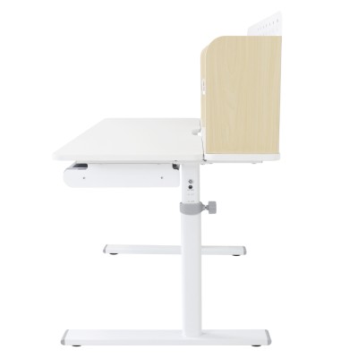 Birou crescător, natural/alb, ADAN