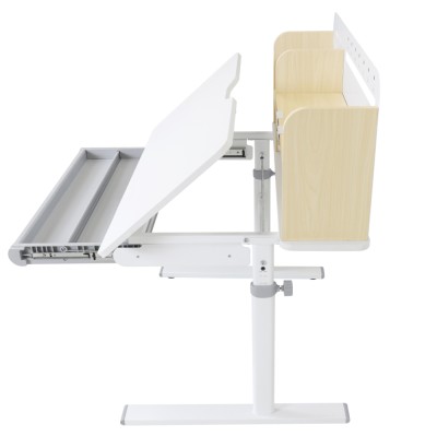 Birou crescător, natural/alb, ADAN