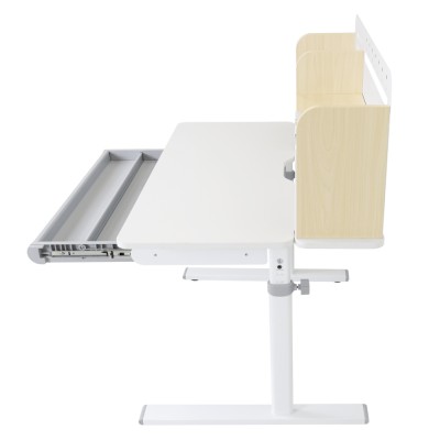 Birou crescător, natural/alb, ADAN