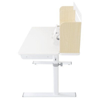 Birou crescător, natural/alb, ADAN