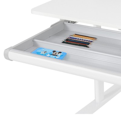 Birou crescător, natural/alb, ADAN