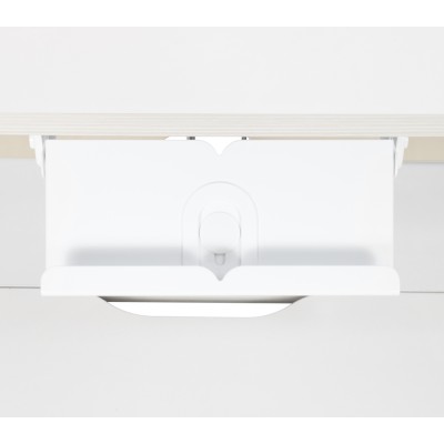 Birou crescător, natural/alb, LEDIN