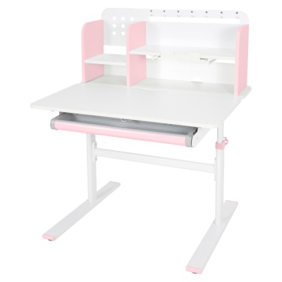 Birou crescător, roz/alb, ADAN