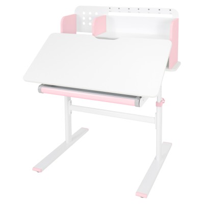 Birou crescător, roz/alb, ADAN