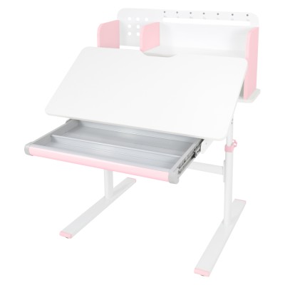 Birou crescător, roz/alb, ADAN