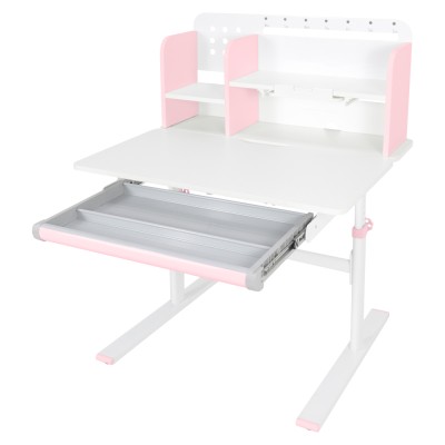 Birou crescător, roz/alb, ADAN