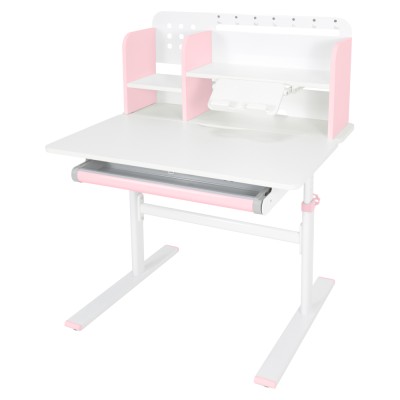 Birou crescător, roz/alb, ADAN