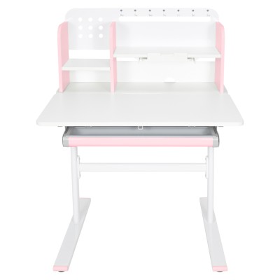 Birou crescător, roz/alb, ADAN