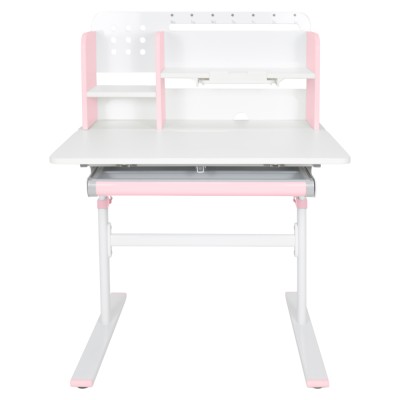 Birou crescător, roz/alb, ADAN