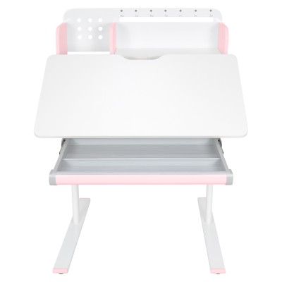 Birou crescător, roz/alb, ADAN