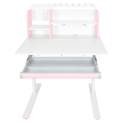 Birou crescător, roz/alb, ADAN