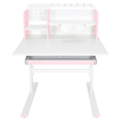 Birou crescător, roz/alb, ADAN