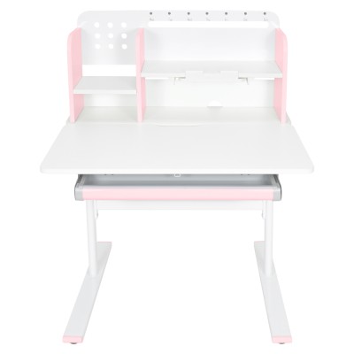Birou crescător, roz/alb, ADAN